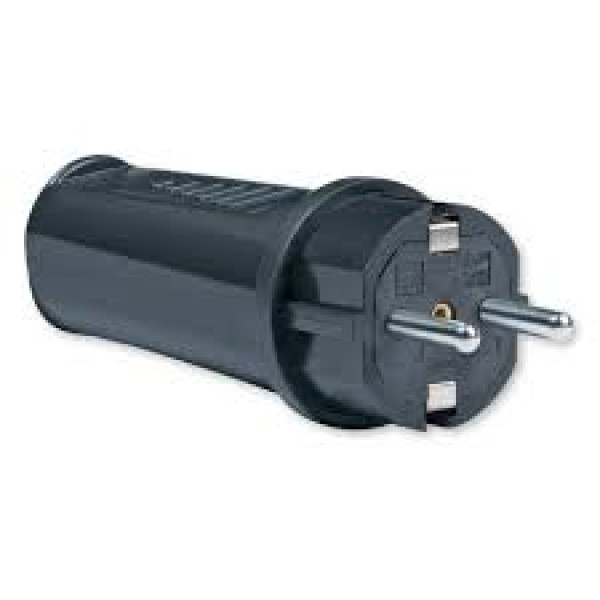 Utikac dvopolni masivni PVC crni 304.13 ALING