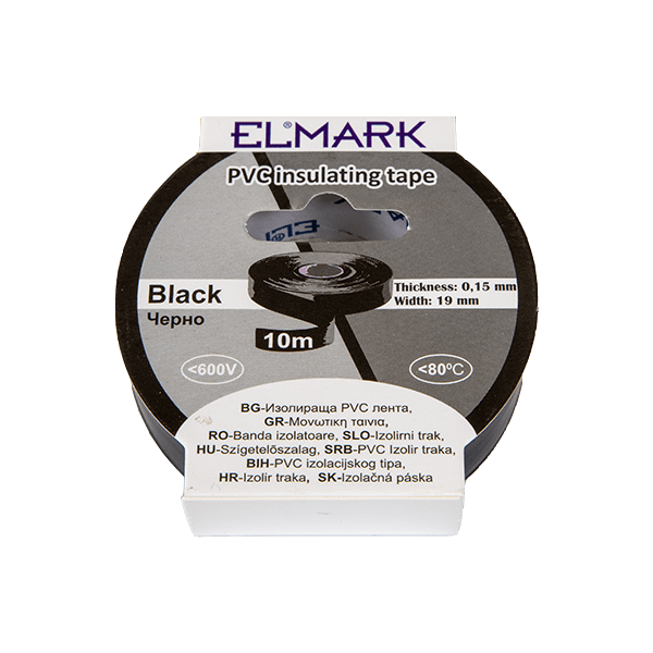 IZOLIR TRAKA 10mx19mm CRNA 51011 Elmark